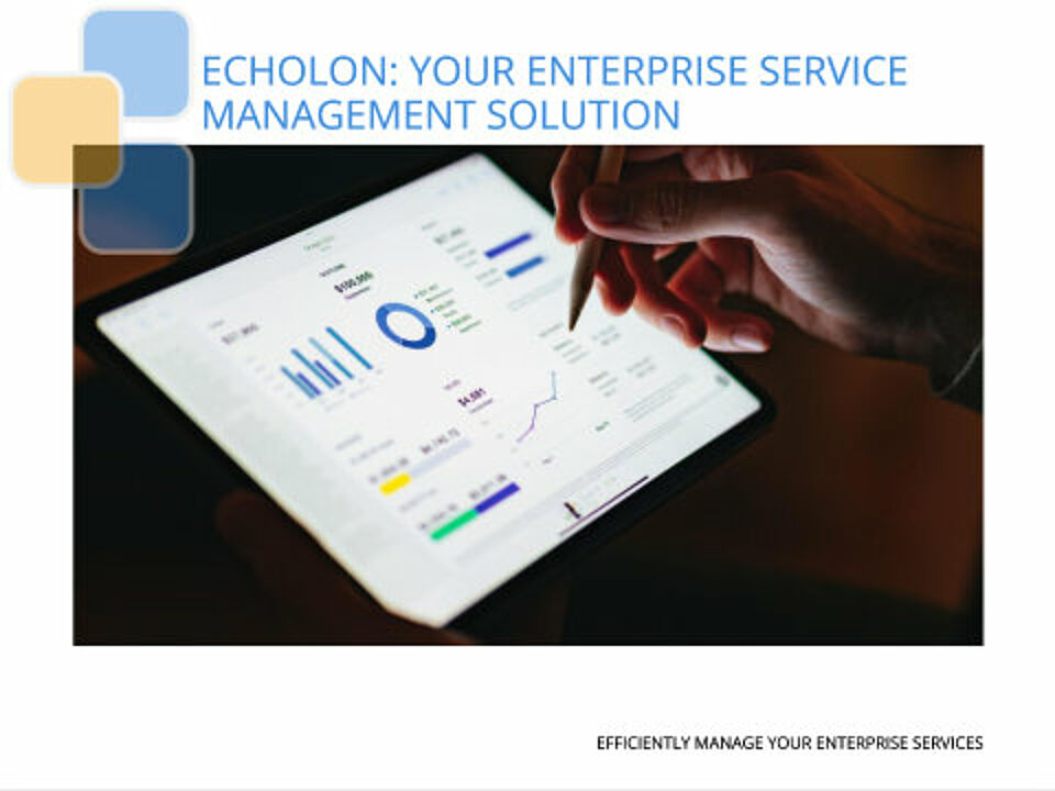 EcholoN Blog - ESM - What does EcholoN offer as an Enterprise Service Management - solution?